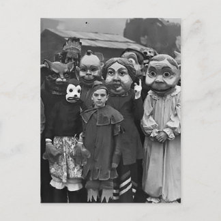 Carte Postale Le rassemblement d'Halloween