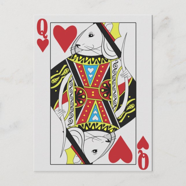 Carte Postale Le Rat des Coeurs (Devant)