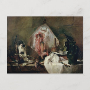 Carte Postale Le rayon ou, l'intérieur de cuisine, 1728