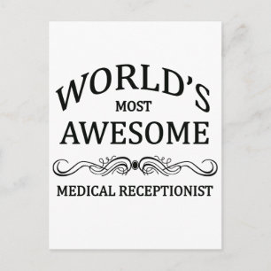 Carte Postale Le réceptionniste Médicale le plus impressionnant