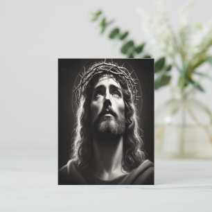 Carte Postale Le regard divin de l'espérance de Jésus-Christ