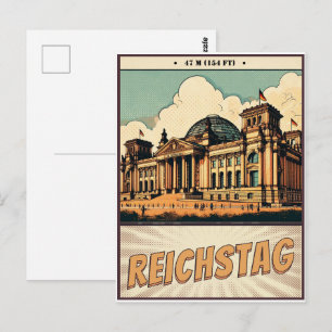 Carte Postale Le Reichstag - Place de la République à Berlin