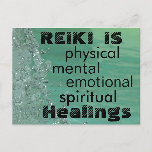 Carte Postale Le Reiki, c'est la guérison (Devant)