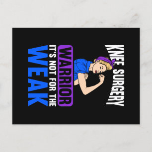 Carte Postale Le remplacement du genou n'est pas pour le faible