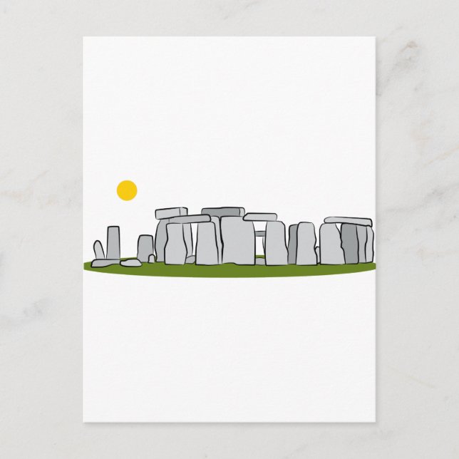 Carte Postale Le repère de Stonehenge (Devant)