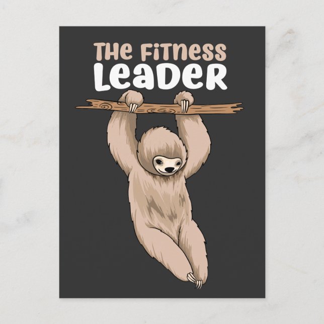 Carte Postale Le responsable de la condition physique Funny Slot (Devant)