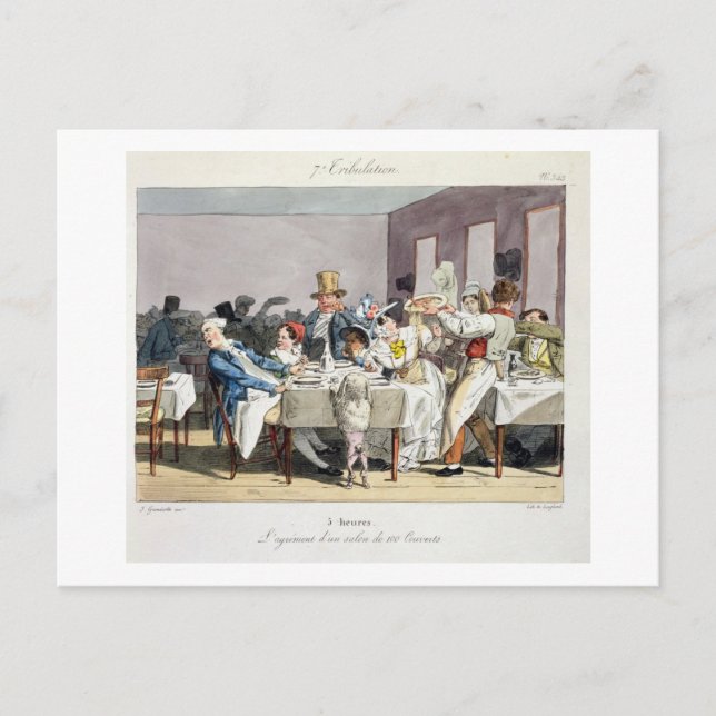 Carte Postale Le restaurant centenaire : 5 heures, de 'Su' (Devant)