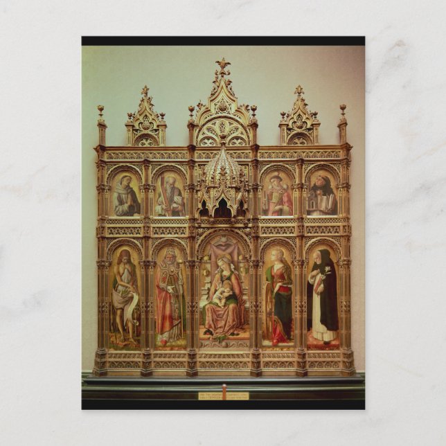 Carte Postale Le Retable Demidoff, 1476 (Devant)