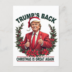 Carte Postale Le retour de Noël de Trump à Père Noël