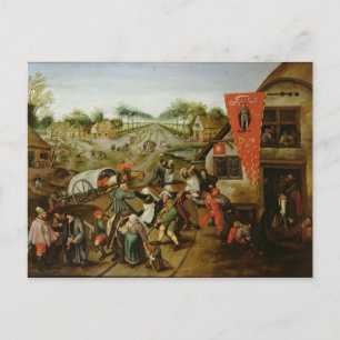 Carte Postale Le retour du Kermesse (huile sur panneau)