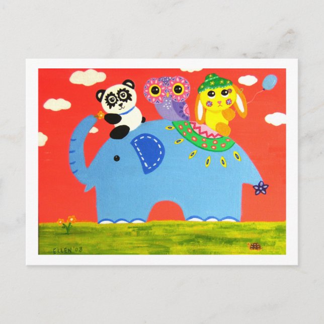 Carte Postale Le retour d'un géant (Devant)