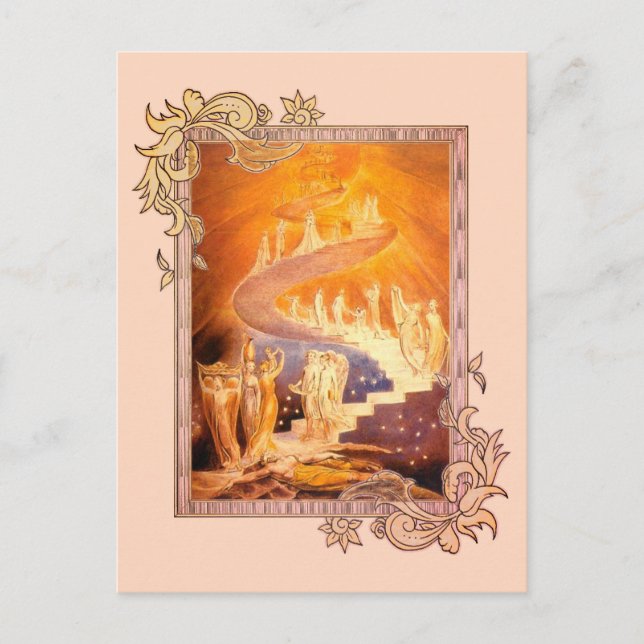 Carte Postale Le rêve de Jacob Par William Blake (Devant)