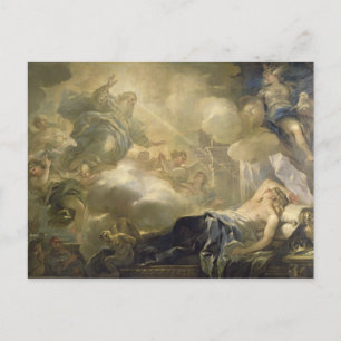 Carte Postale Le rêve de Salomon, c.1693 (huile sur toile)