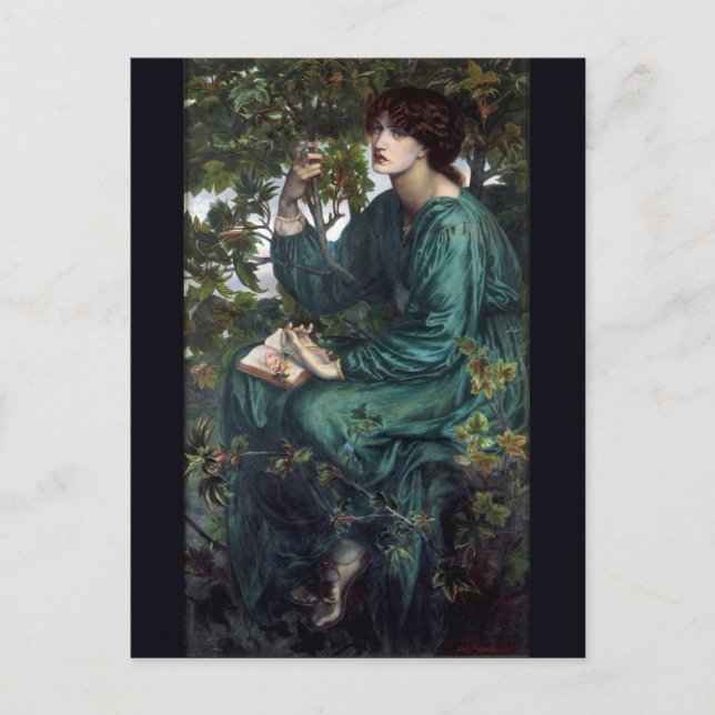 Carte Postale Le rêve du jour par Dante Gabriel Rossetti (Devant)