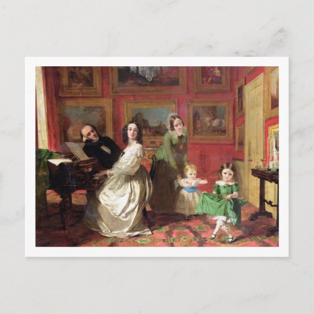 Carte Postale Le révérend et Mme Palmer-Lovell avec leur fille (Devant)