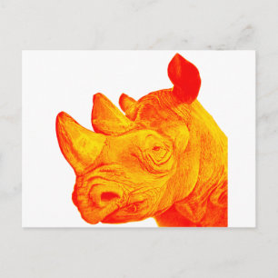 CARTE POSTALE LE RHINO ENSOLEILLÉ