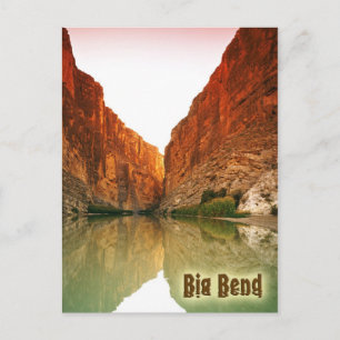 Carte Postale Le Rio Grande, Big Bend NP, Texas