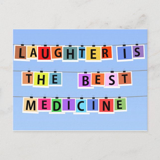 Carte Postale Le rire est le meilleur remède (Devant)