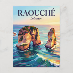 Carte Postale Le Rocher des Pigeons Liban