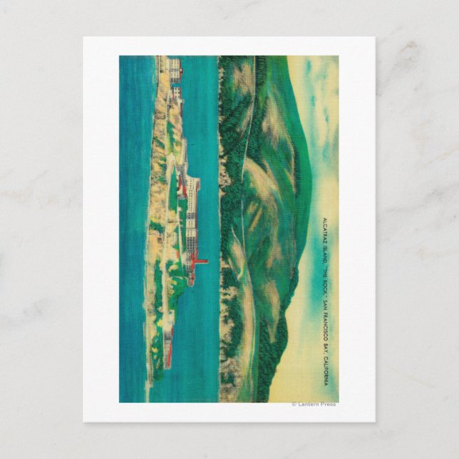 Carte Postale Le Rocher, l'île d'Alcatraz et San Francisco (Devant)