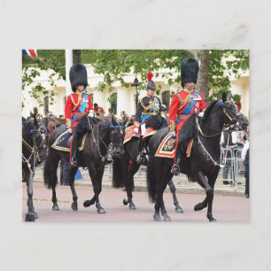 Carte Postale Le roi Charles, le prince Edward, la princesse Ann
