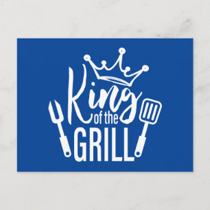 Carte Postale Le roi de la typographie grill