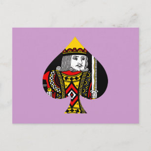Carte Postale Le roi des pique