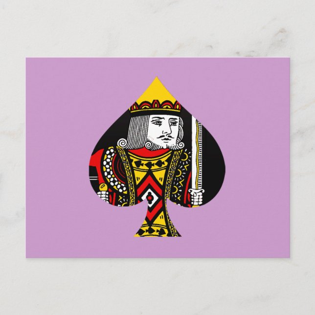 Carte Postale Le roi des pique (Devant)