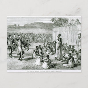 Carte Postale Le roi d'Ouganda réexamine le colonel