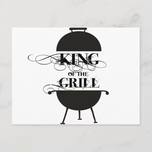 Carte Postale Le Roi Du Grill (Devant)