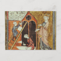 Le roi Louis VI regarde la construction de