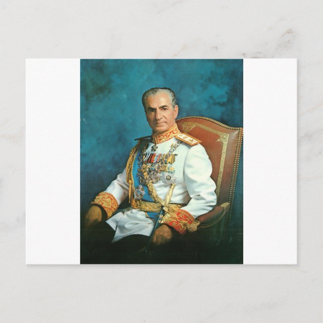 Carte Postale Le roi persan Mohammad Reza Shah Pahlavi (Devant)