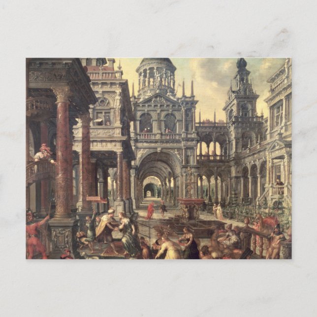 Carte Postale Le roi Salomon et la reine de Saba (Devant)