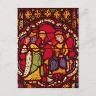 Carte Postale Le roi Salomon et la reine de Sheba, vers 1270