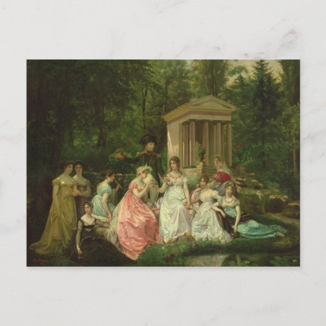 Carte Postale Le Rose de Malmaison, vers 1867 (Devant)