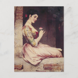 Carte Postale Le Rose par Eugene de Blaas