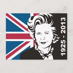 Carte Postale Le Royaume-Uni pleure Margaret Thatcher, la dame a