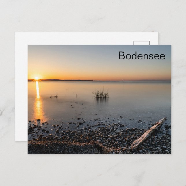 Carte Postale Le ruhig de Postkarte Sonnenaufgang Bodensee (Devant / Derrière)