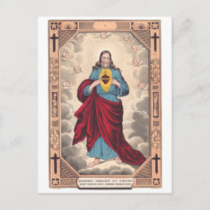 Carte Postale Le Sacré Coeur de Jésus