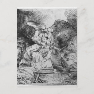 Carte Postale Le sacrifice d'Abraham, 1645