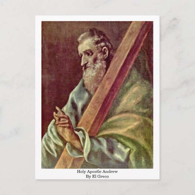 Carte Postale Le Saint Apôtre Andrew Par El Greco (Devant)
