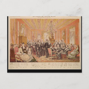 Carte Postale Le salon de Victor Hugo