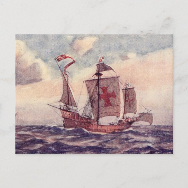 Carte Postale Le Santa Maria de la ligne blanche d'étoile "" (Devant)