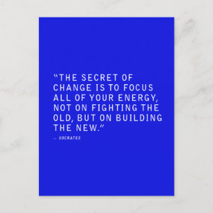 CARTE POSTALE LE SECRET DU CHANGEMENT CITE AXER TOUTE VOTRE ÉNER