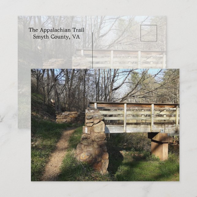 Carte Postale Le sentier des Appalaches (Devant / Derrière)