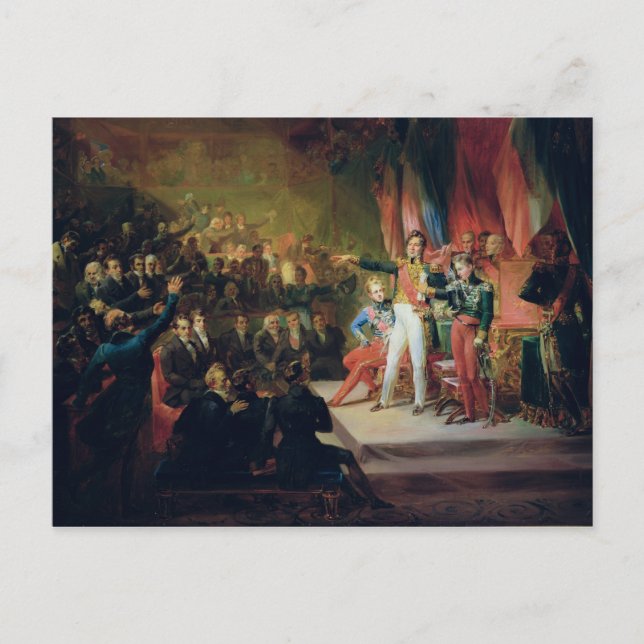 Carte Postale Le serment de Louis-Philippe (Devant)