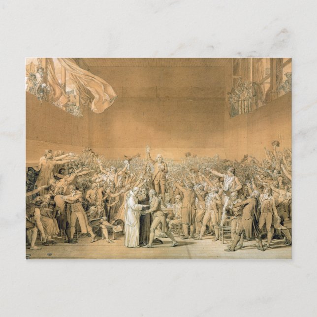Carte Postale Le serment du Tennis Court, 20 juin 1789, 1791 2 (Devant)