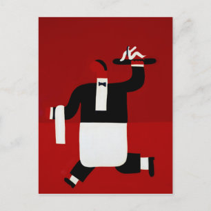 Carte Postale Le serveur 1998