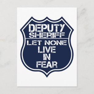 Carte Postale Le Sheriff Adjoint Ne Laisse Personne Vivre La Mot