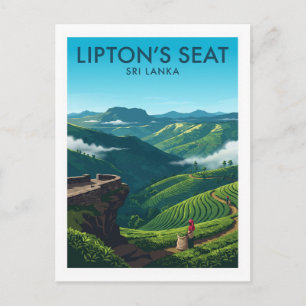Carte Postale Le siège de Lipton et la plantation de thé de Damb